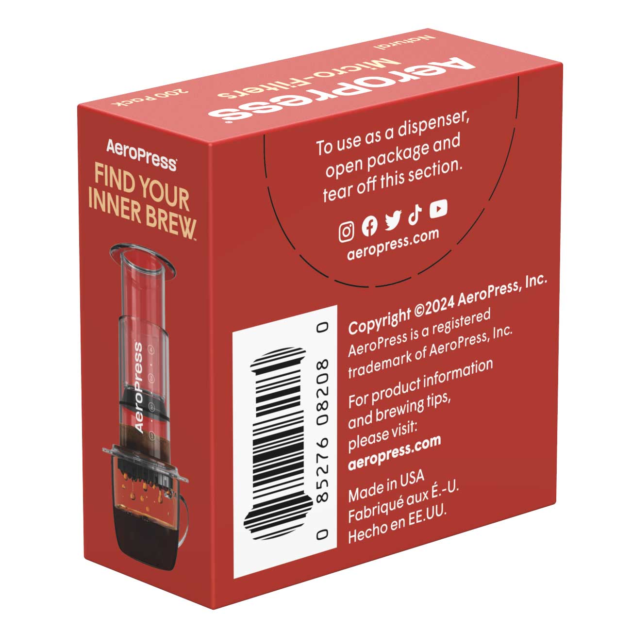 AeroPress Standard Natural Paper Micro-Filters (200 ct)